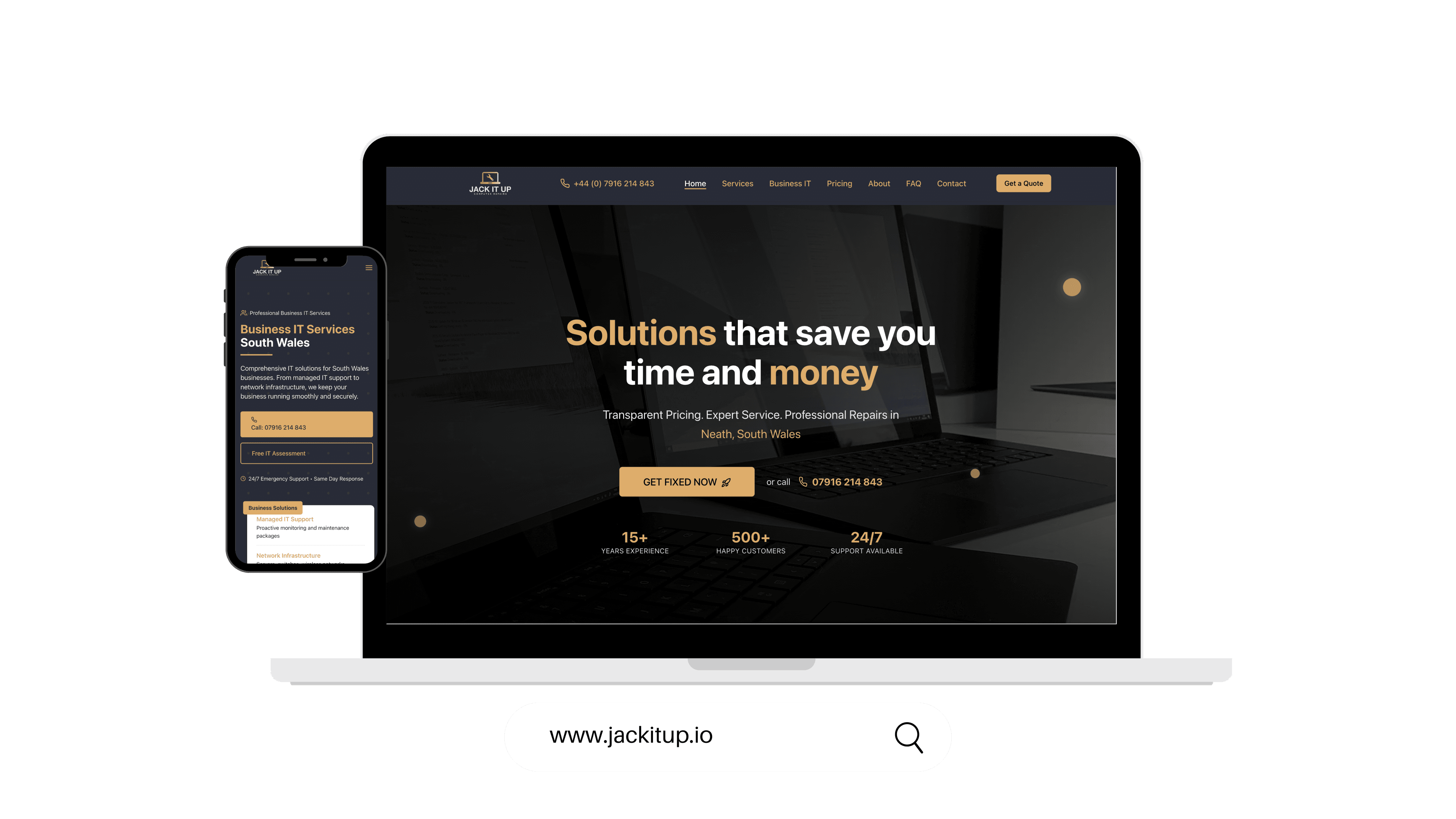 Jack It Up Computer Repairs: Computer Repair Services project by WebDev Wales