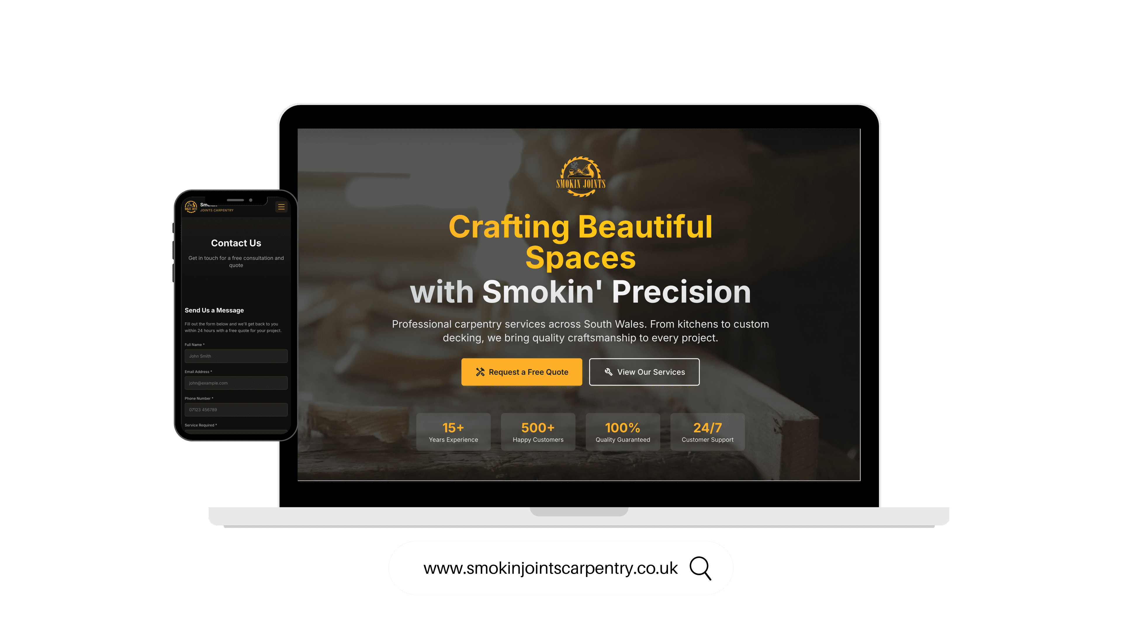 Smokin' Joints Carpentry: Construction & Carpentry project by WebDev Wales