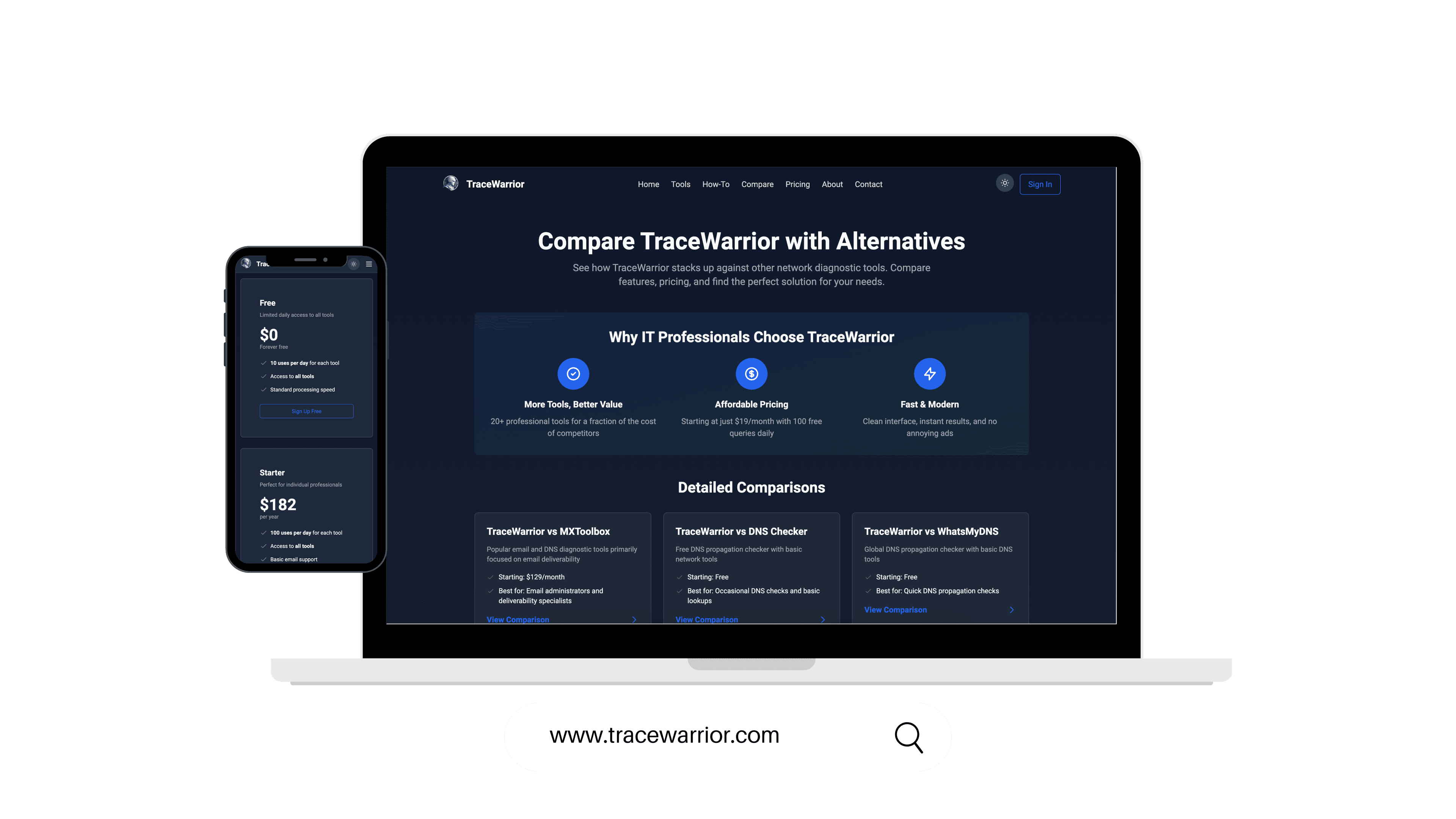 Trace Warrior: Network Diagnostics project by WebDev Wales
