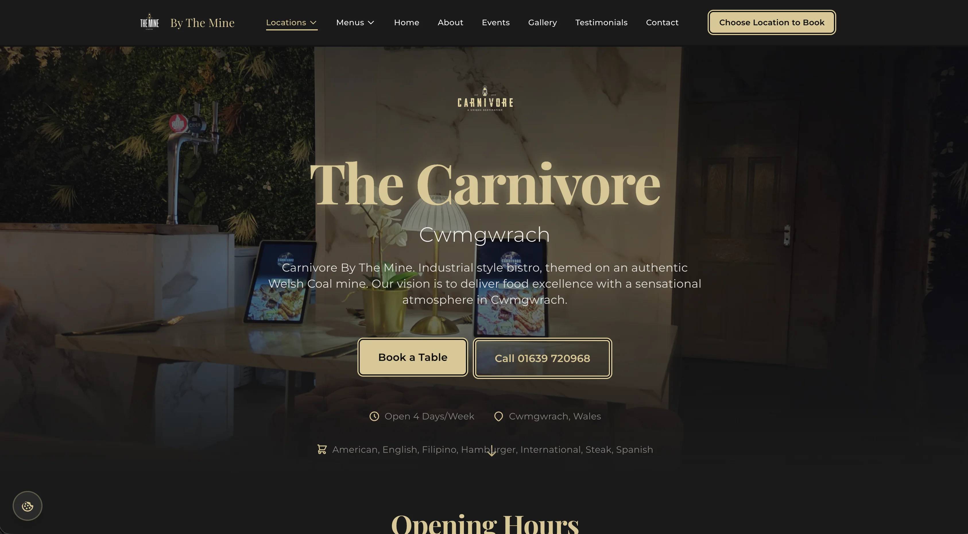 By The Mine website screen 1