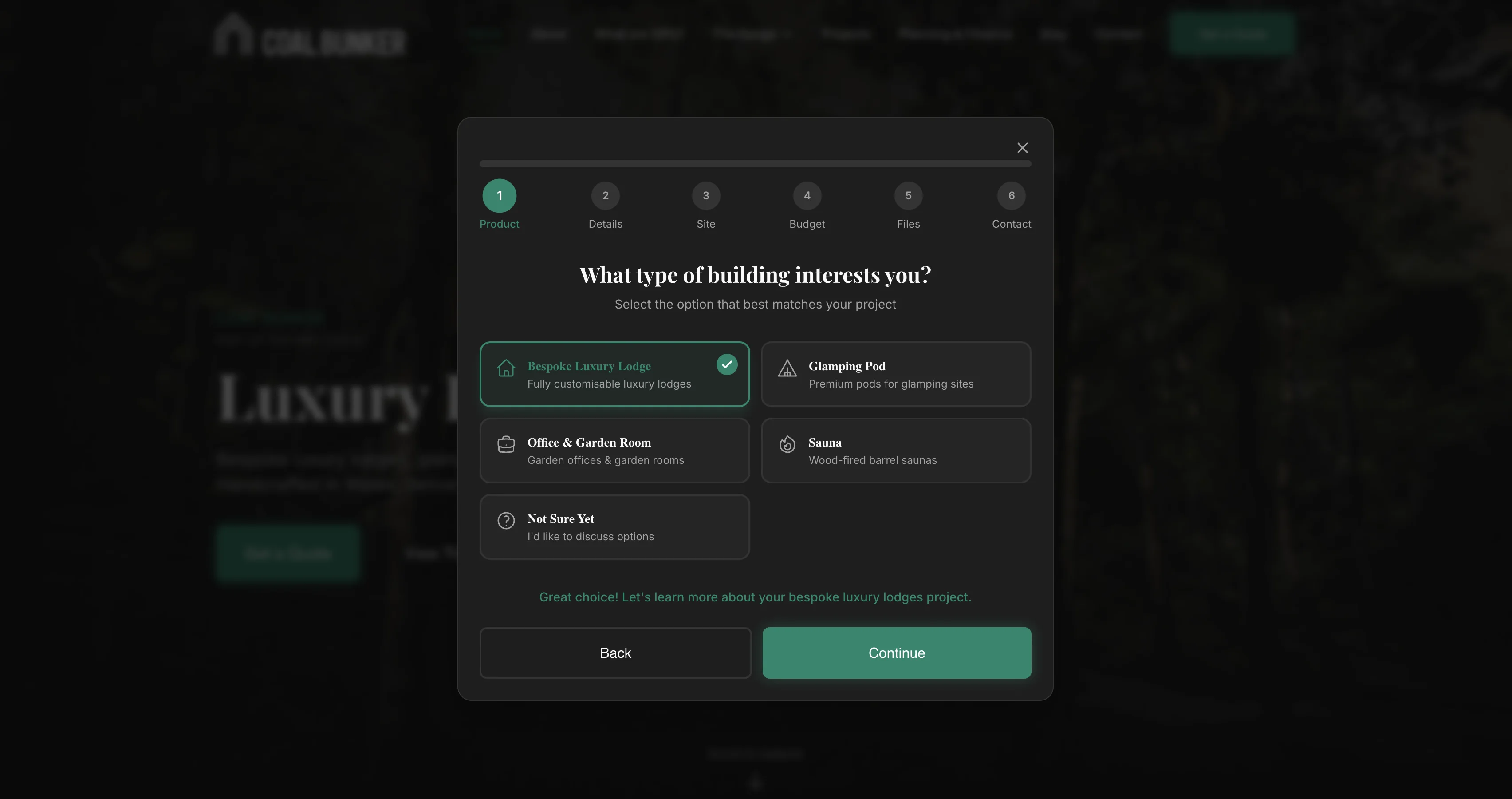 Coal Bunker website screen 1