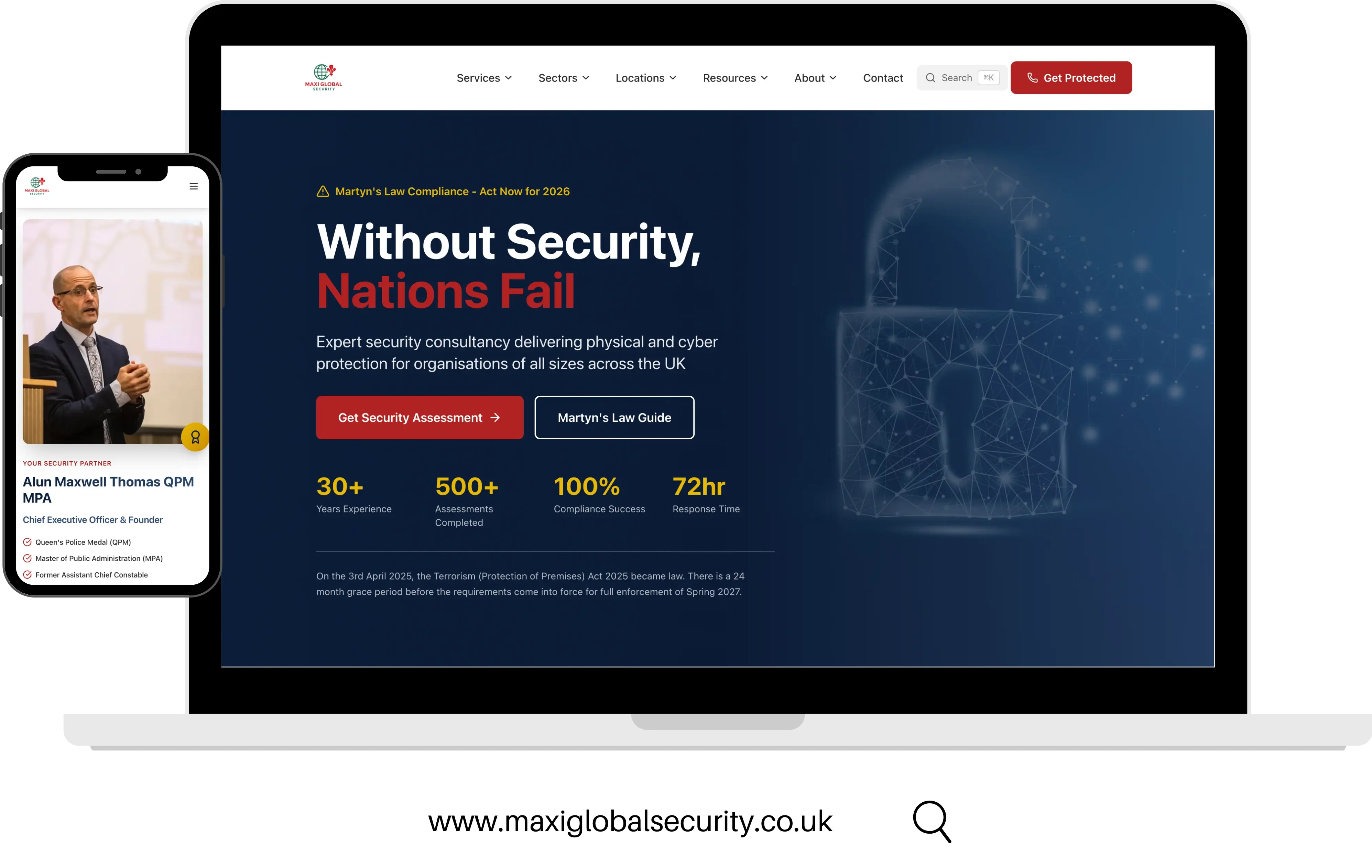 Maxi Global Security website