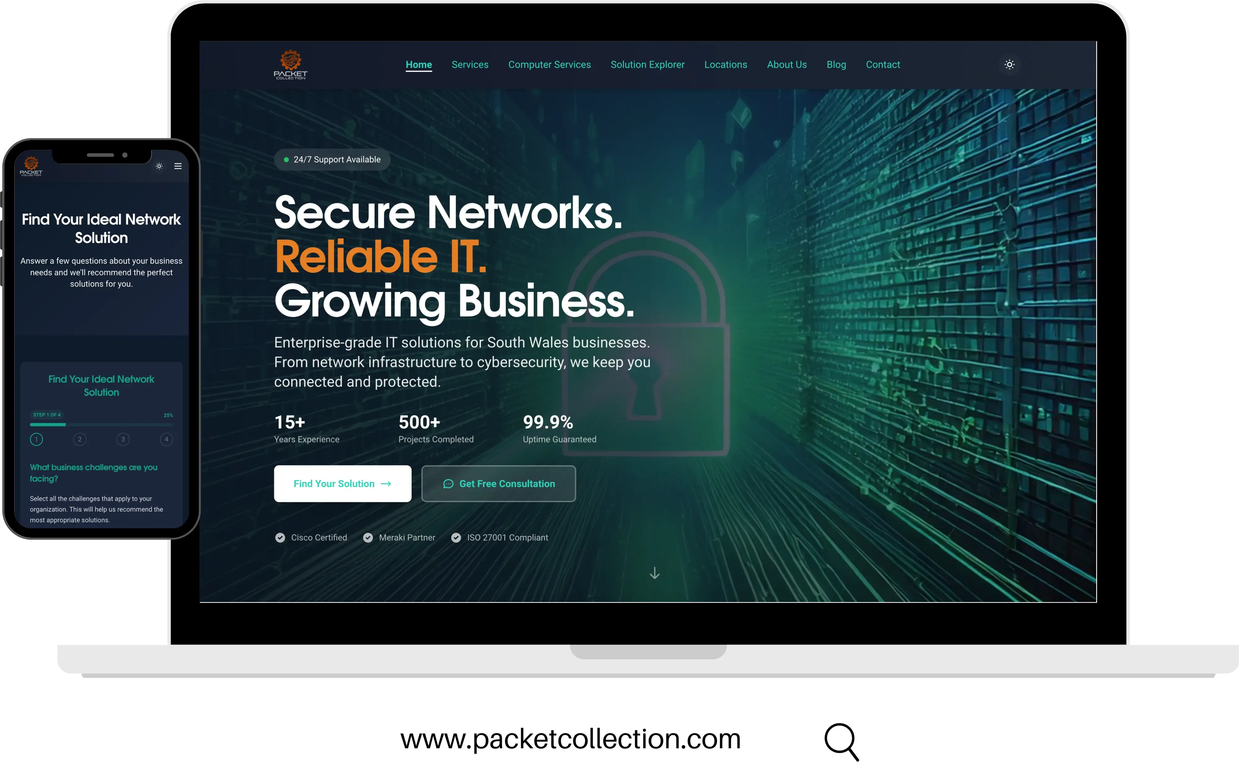 Packet Collection website