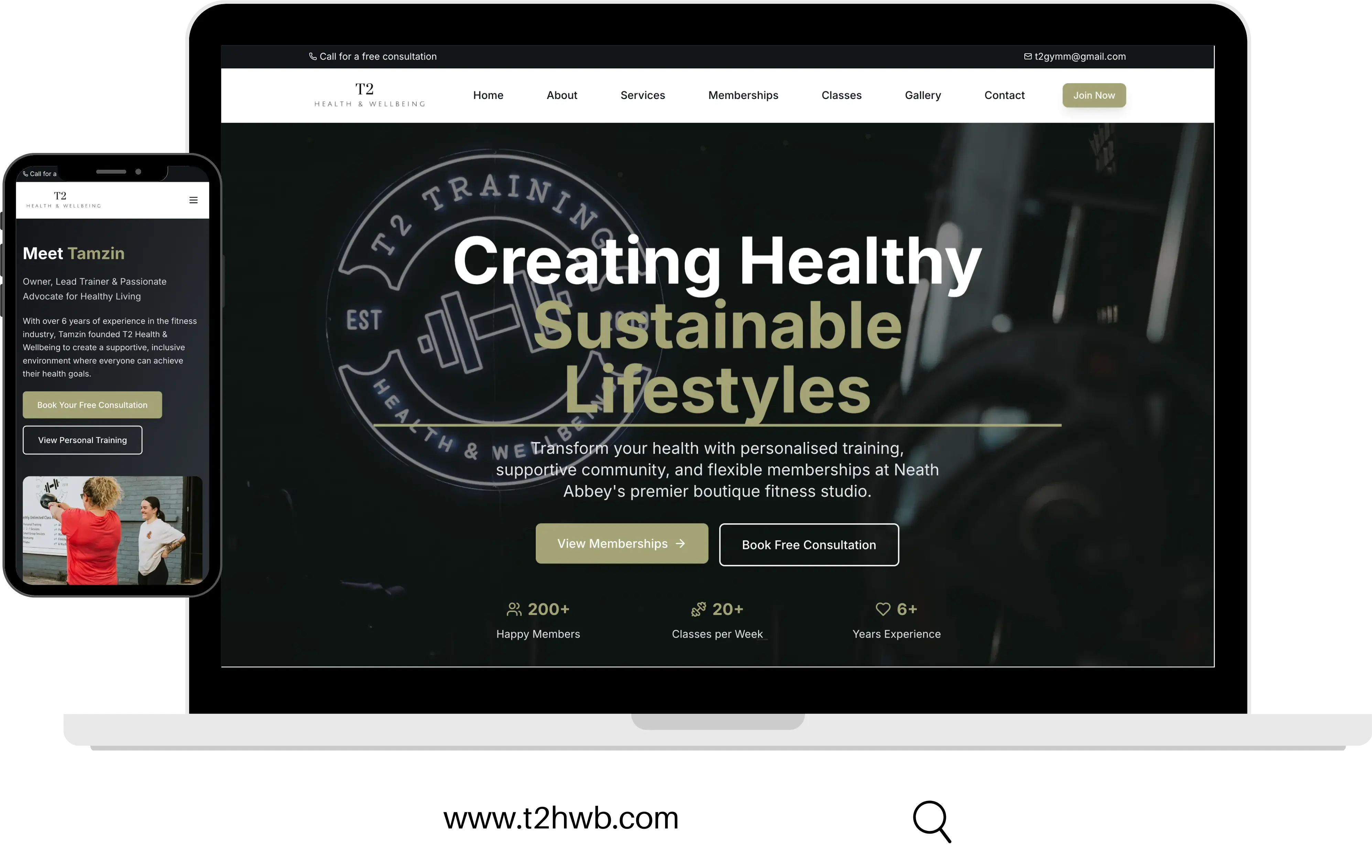 T2 Health & Wellbeing website